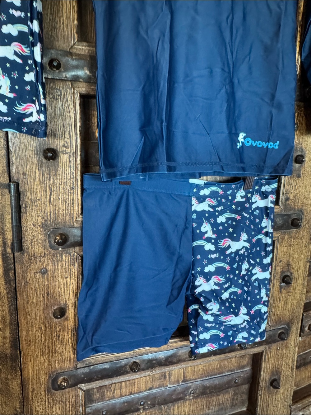 Navy Unicorn Rash Guard Set - Picture 3 of 8